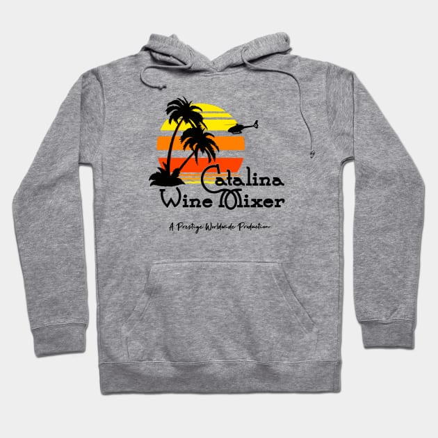 Sunset in Catalina Island Wine Mixer Hoodie by zadaID